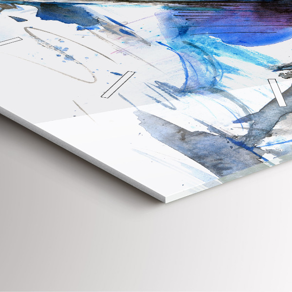 Štvorcové hodiny Dalmatín a dáždnik