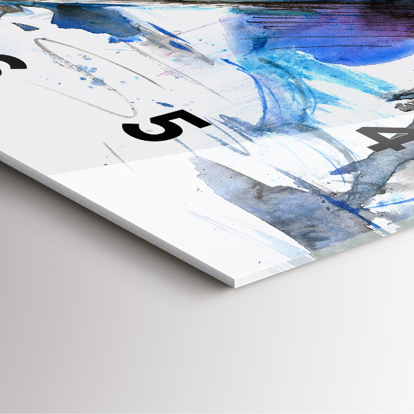 Štvorcové hodiny Dalmatín a dáždnik