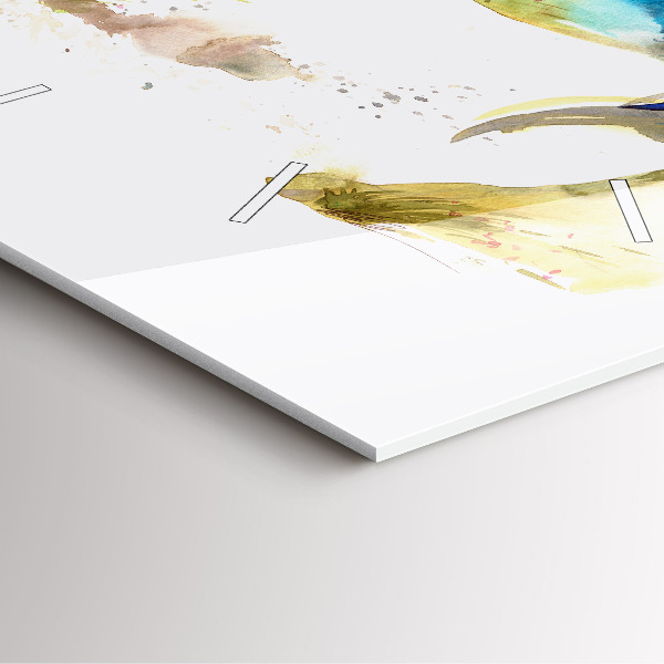 Štvorcové hodiny Maľované hory a kôň