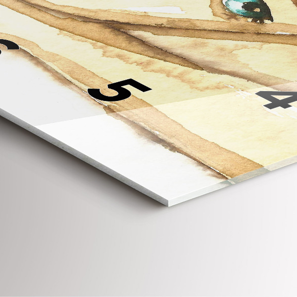 Štvorcové hodiny Portrét ženy