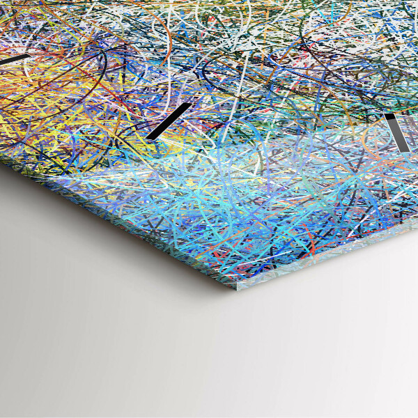 Štvorcové hodiny Abstrakcia - Emócie