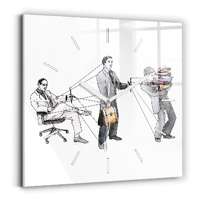 Štvorcové hodiny Bábkoví ľudia