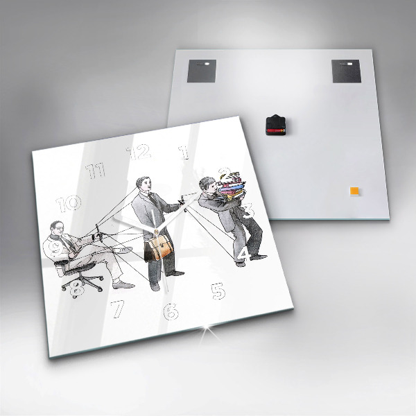 Štvorcové hodiny Bábkoví ľudia