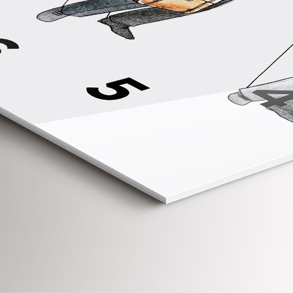 Štvorcové hodiny Bábkoví ľudia