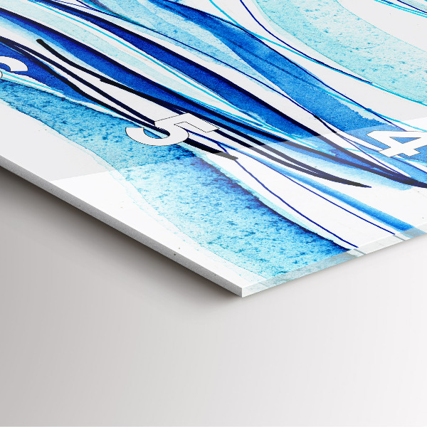 Štvorcové hodiny Surfová doska