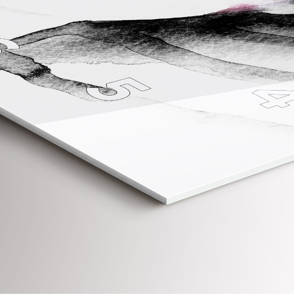 Štvorcové hodiny Portrét ženy