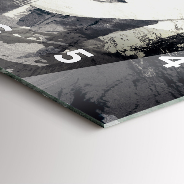 Štvorcové hodiny Žena – akvarely