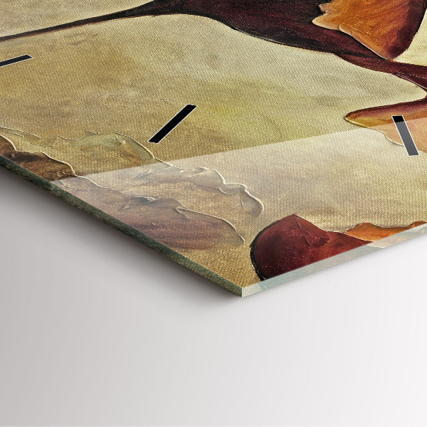 Štvorcové hodiny Maľované maky