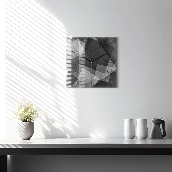Štvorcové hodiny Geometrická abstrakcia
