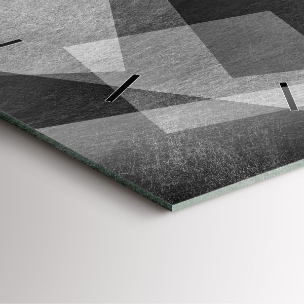 Štvorcové hodiny Geometrická abstrakcia
