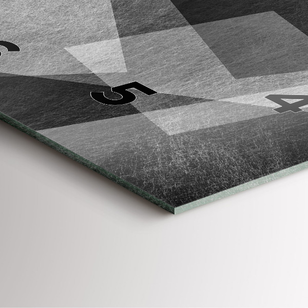 Štvorcové hodiny Geometrická abstrakcia