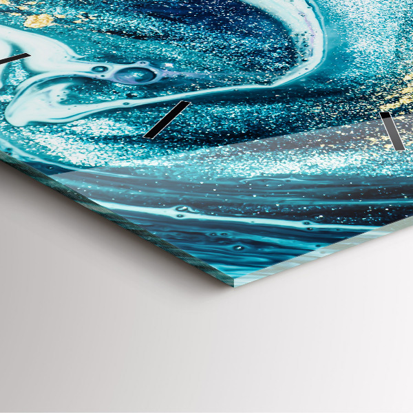 Štvorcové hodiny Abstraktný mramor