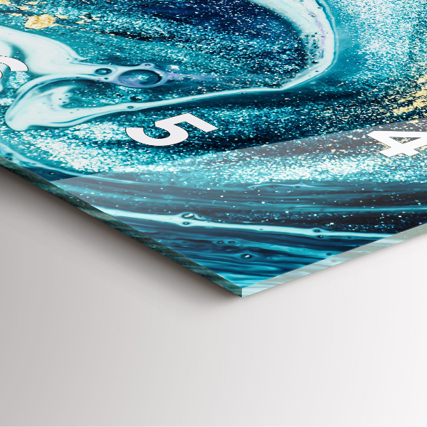 Štvorcové hodiny Abstraktný mramor