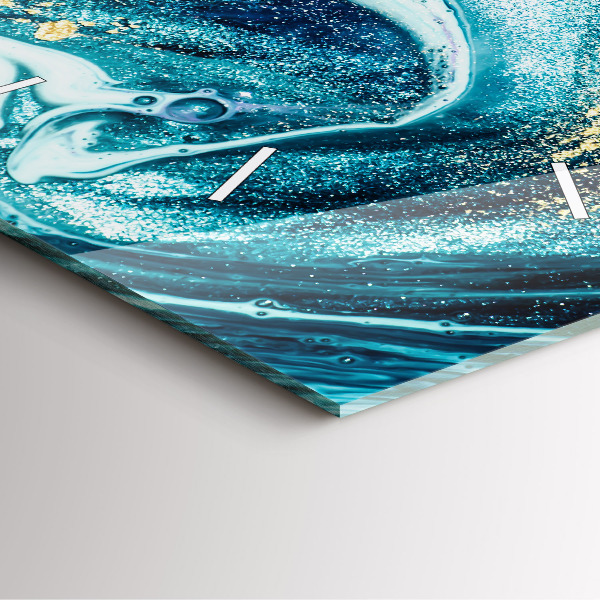 Štvorcové hodiny Abstraktný mramor