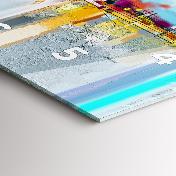 Štvorcové hodiny Abstraktný most