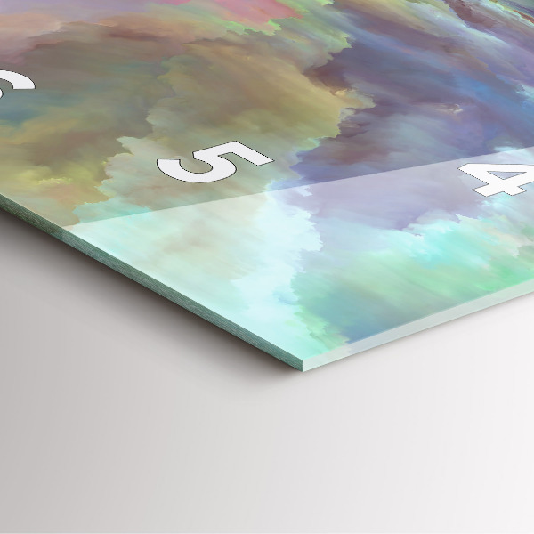 Štvorcové hodiny Abstraktná krajina