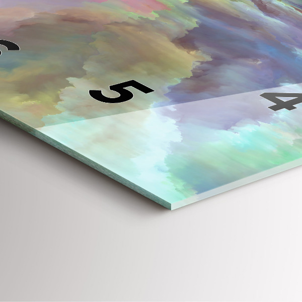 Štvorcové hodiny Abstraktná krajina