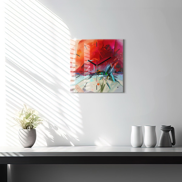 Štvorcové hodiny Riadky korenia