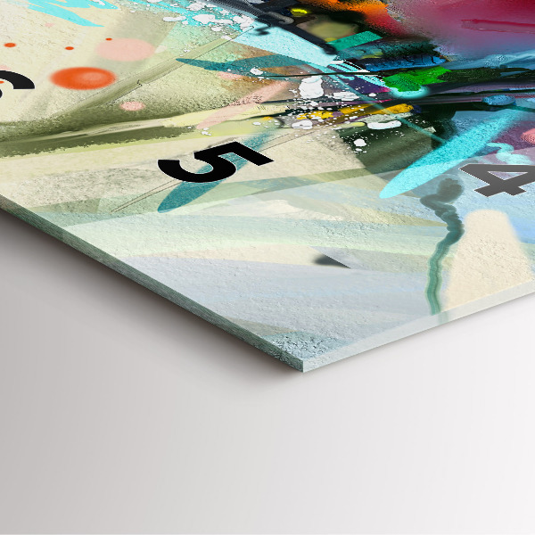 Štvorcové hodiny Riadky korenia