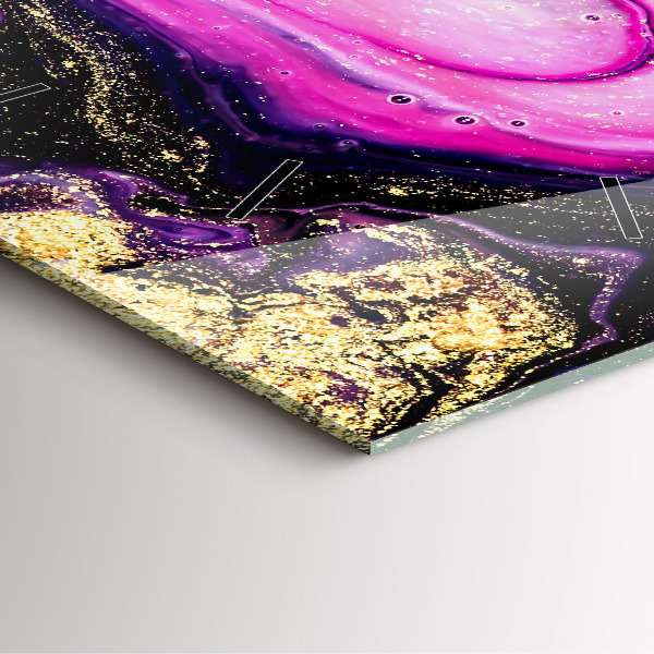 Štvorcové hodiny Mramorová abstrakcia