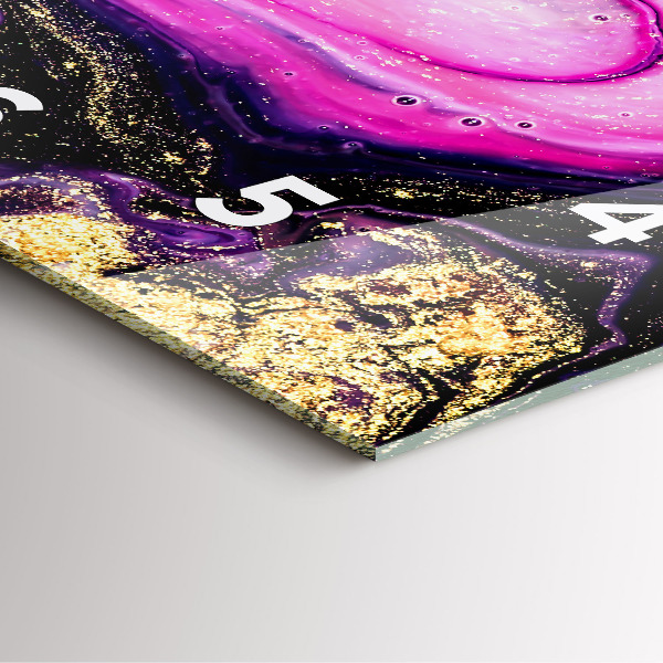 Štvorcové hodiny Mramorová abstrakcia