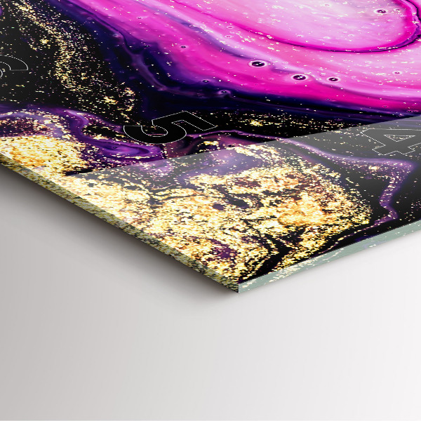 Štvorcové hodiny Mramorová abstrakcia