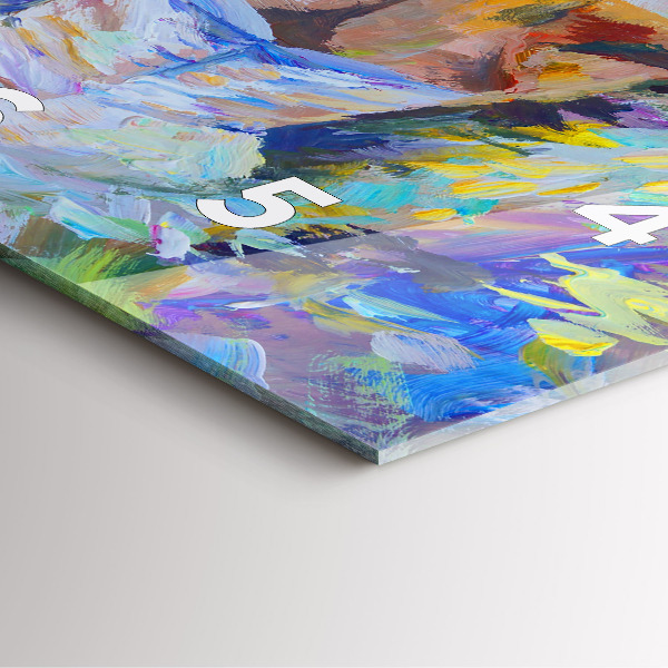 Štvorcové hodiny Maľovaná balerína