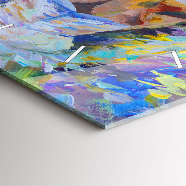 Štvorcové hodiny Maľovaná balerína