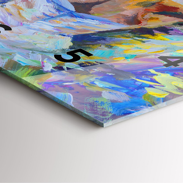 Štvorcové hodiny Maľovaná balerína