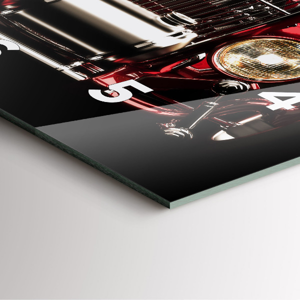 Štvorcové hodiny Staré veteránske auto