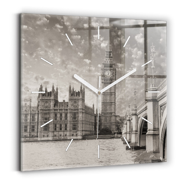 Štvorcové hodiny Londýn Anglicko Big Ben