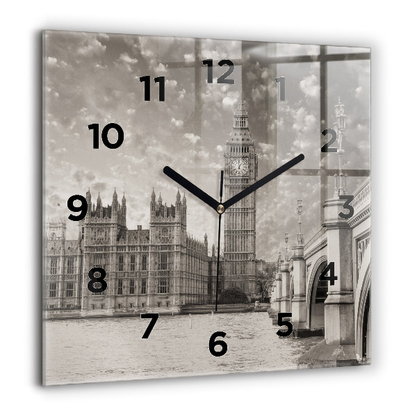 Štvorcové hodiny Londýn Anglicko Big Ben