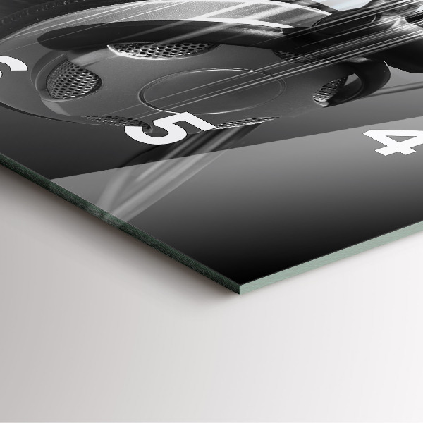 Štvorcové hodiny Mikrofón a slúchadlá