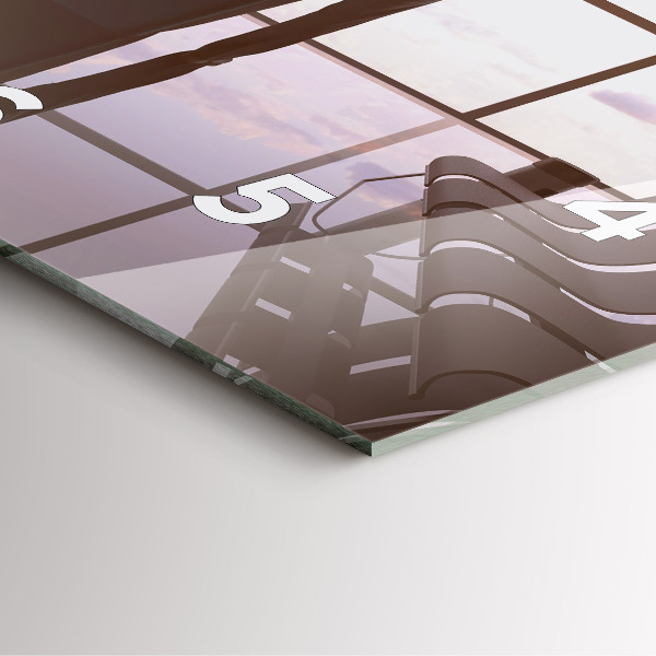 Štvorcové hodiny Muž na letisku