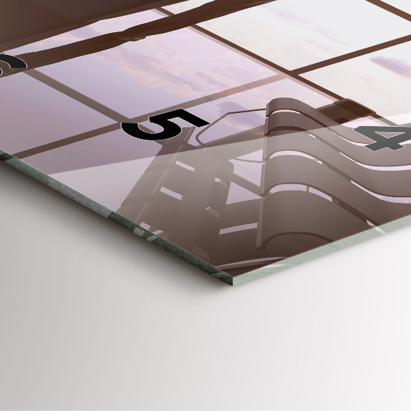 Štvorcové hodiny Muž na letisku