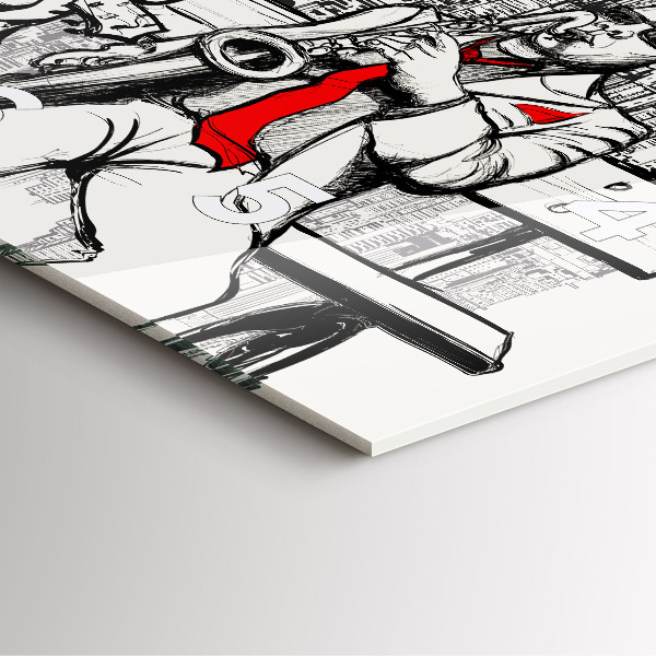 Štvorcové hodiny Jazz v New Yorku