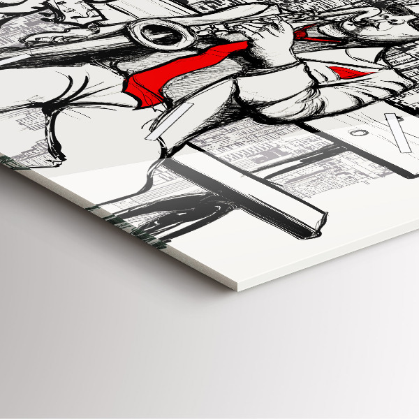 Štvorcové hodiny Jazz v New Yorku