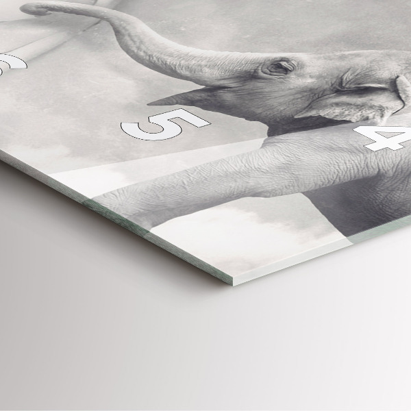 Štvorcové hodiny Slon