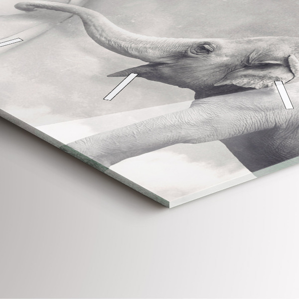 Štvorcové hodiny Slon