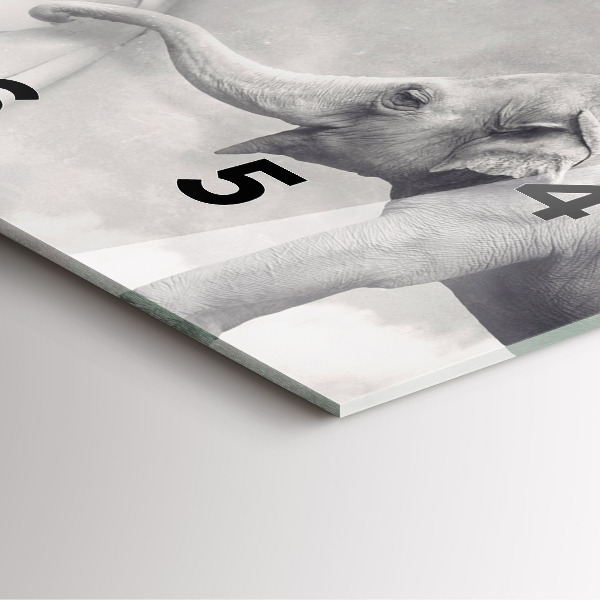 Štvorcové hodiny Slon