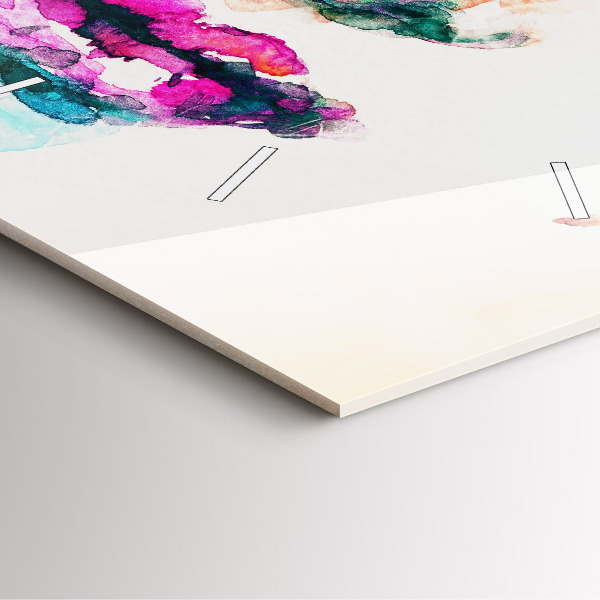 Štvorcové hodiny Abstraktná ženská tvár