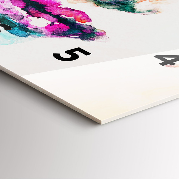 Štvorcové hodiny Abstraktná ženská tvár