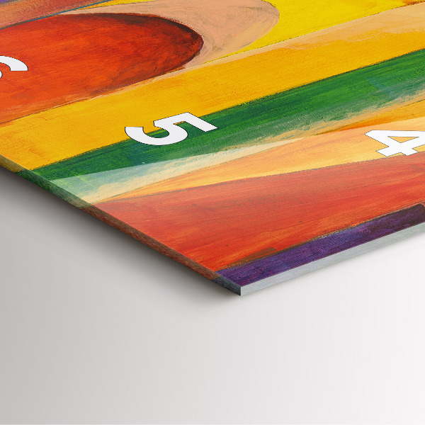 Štvorcové hodiny Umelecká výzdoba abstrakcia