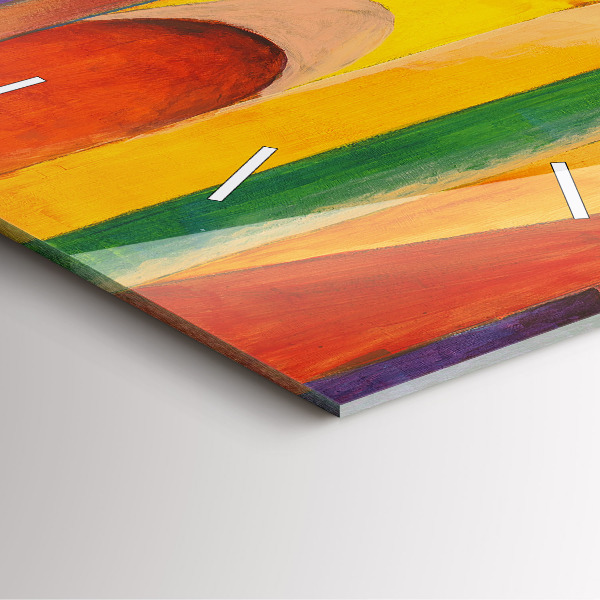 Štvorcové hodiny Umelecká výzdoba abstrakcia