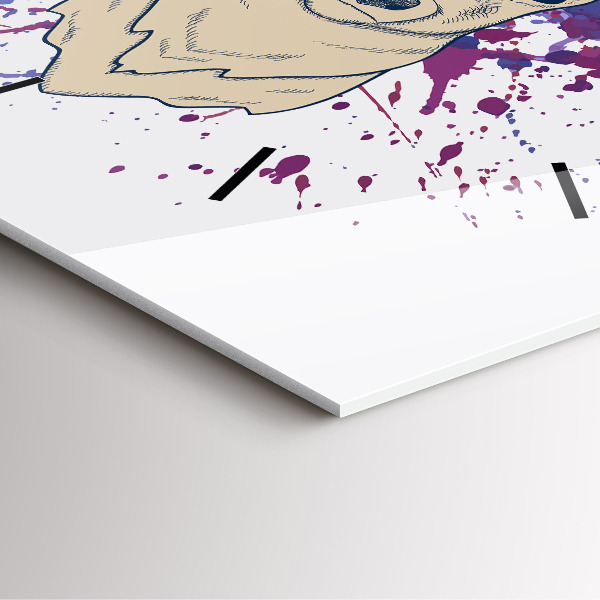 Štvorcové hodiny Jeleň vektorové ilustrácie