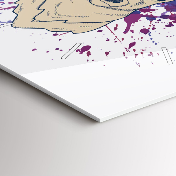 Štvorcové hodiny Jeleň vektorové ilustrácie