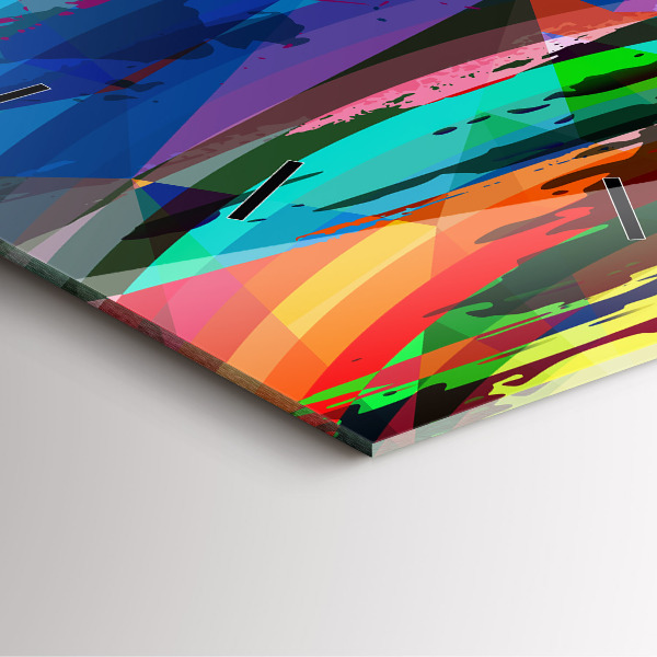 Štvorcové hodiny abstraktné pozadie