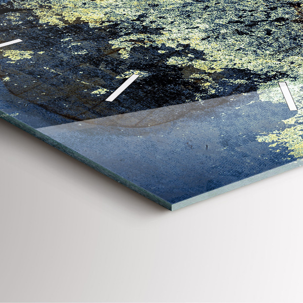 Štvorcové hodiny Motýľový vintage štýl