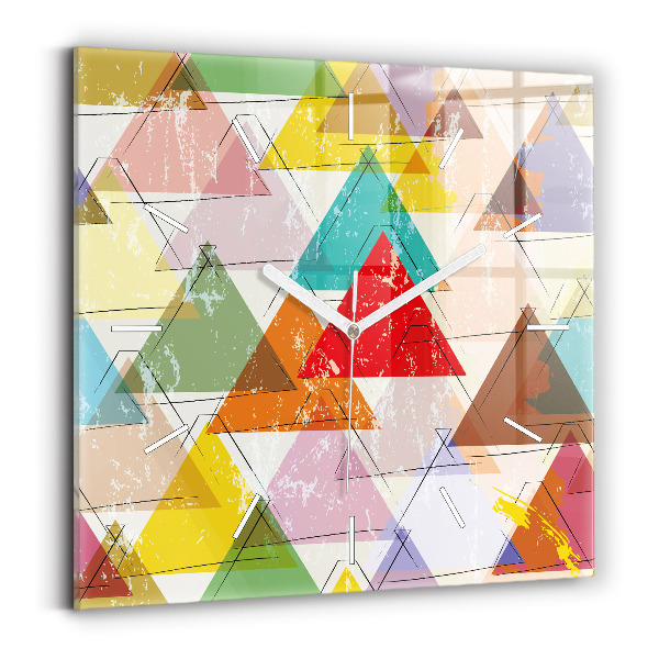 Štvorcové hodiny Geometrické trojuholníky