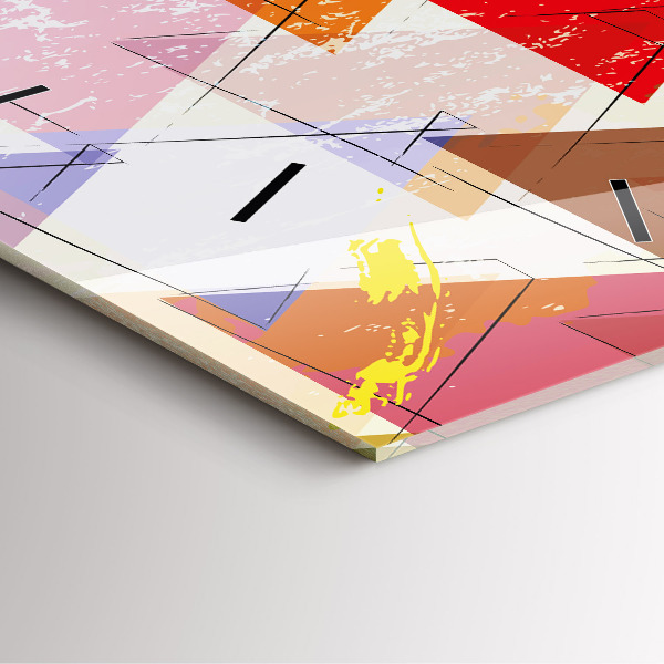 Štvorcové hodiny Geometrické trojuholníky